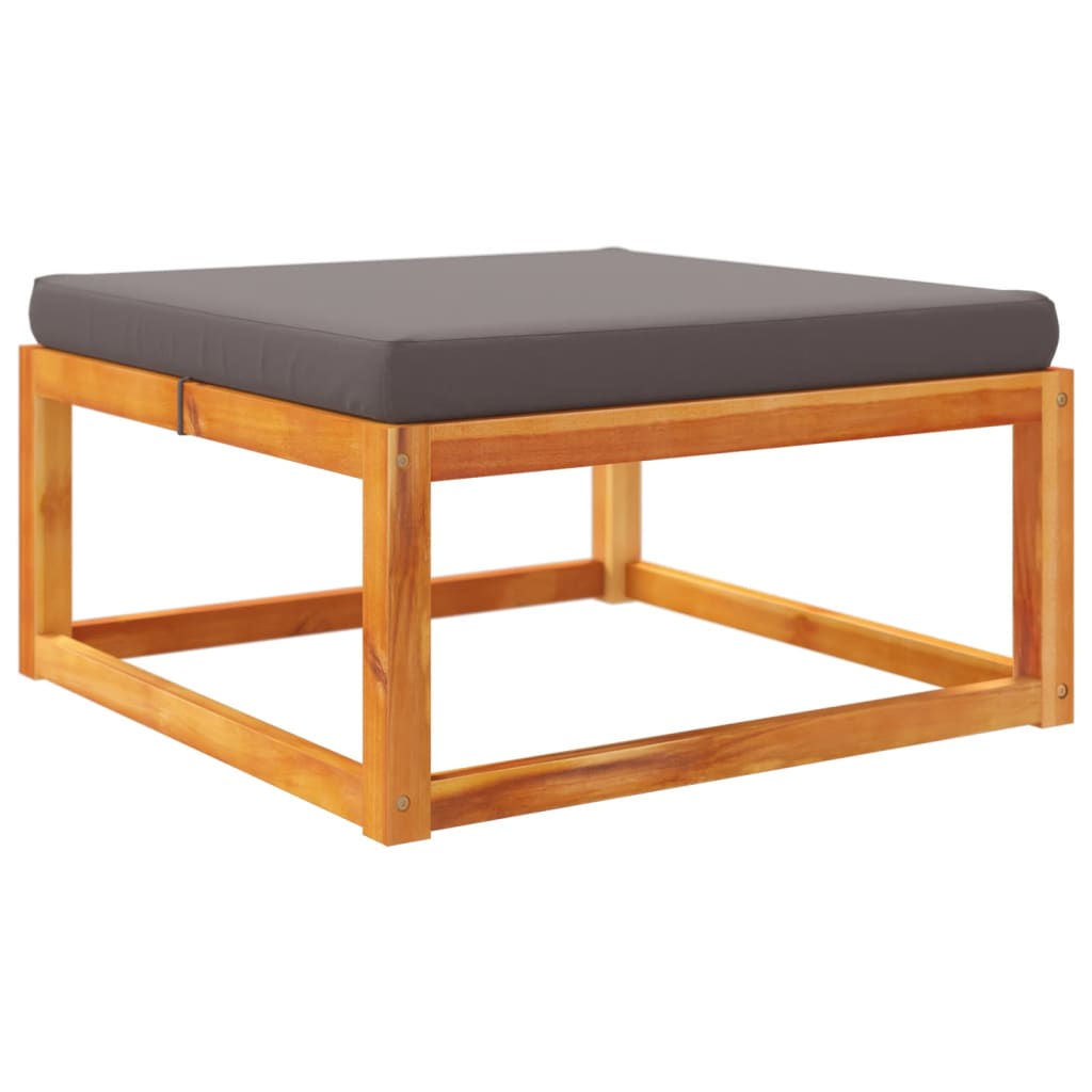 4-tlg. Gartensofa-Set mit Kissen Holz Akazie & Rattan
