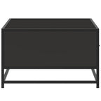 Couchtisch Schwarz 90x57x35 cm Holzwerkstoff und Metall