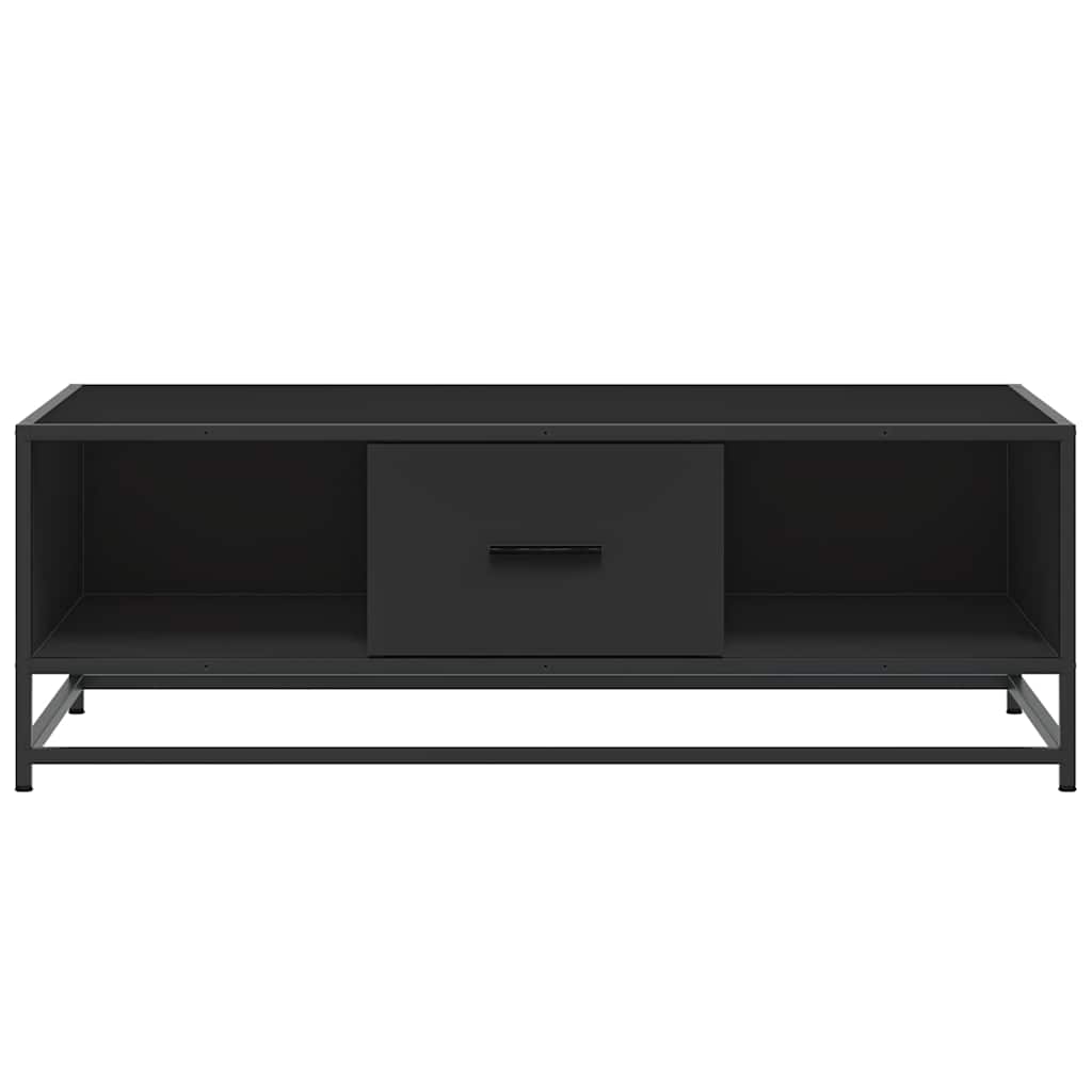 Couchtisch Schwarz 100x57x35 cm Holzwerkstoff und Metall