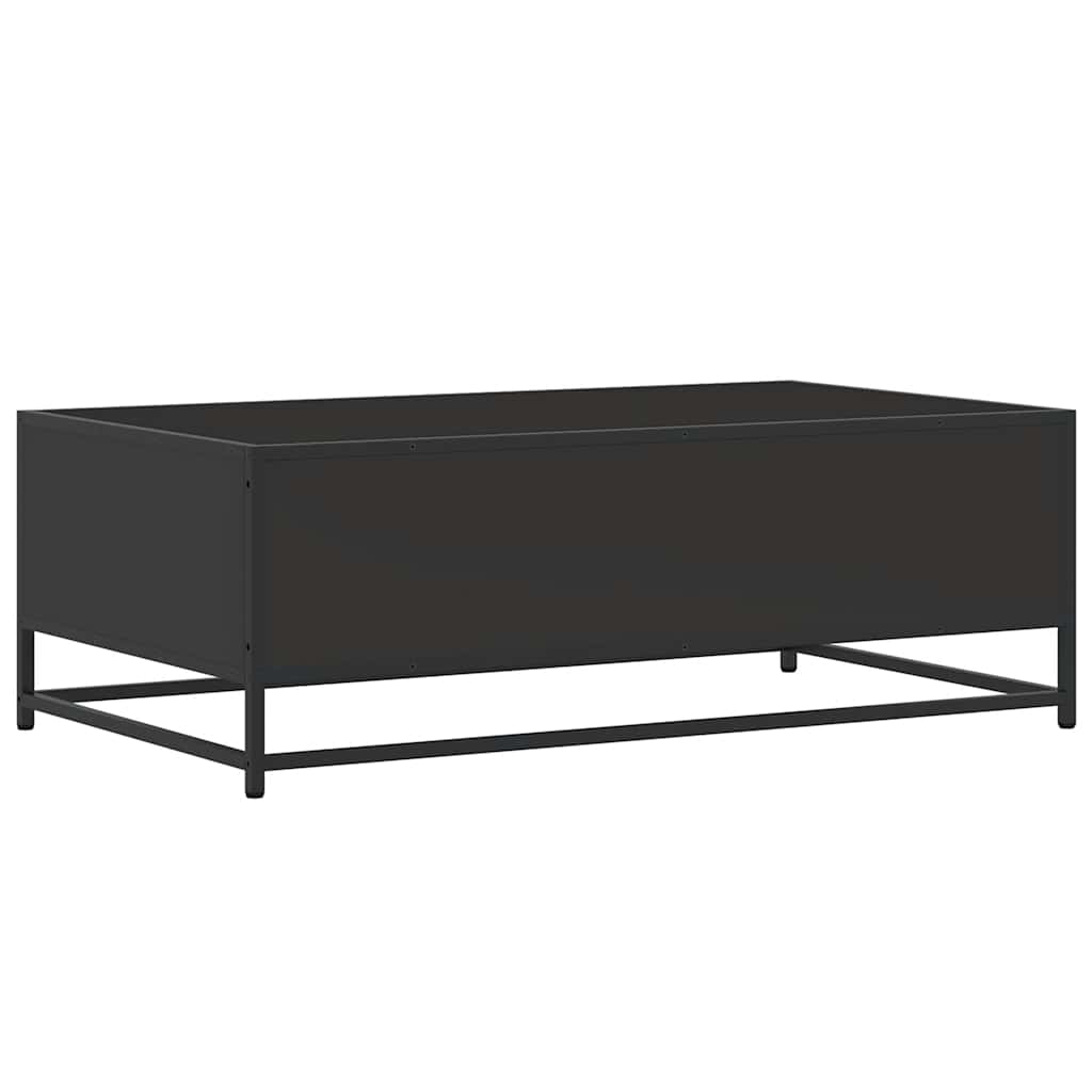 Couchtisch Schwarz 100x57x35 cm Holzwerkstoff und Metall