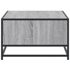 Couchtisch Grau Sonoma 100x57x35 cm Holzwerkstoff und Metall