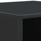 Couchtisch Schwarz 80x80x30 cm Holzwerkstoff und Metall