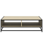 Couchtisch Sonoma-Eiche 100x100x30 cm Holzwerkstoff und Metall