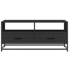 Couchtisch Schwarz 100x50x45 cm Holzwerkstoff und Metall