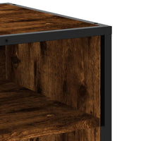 TV-Schrank Räuchereiche 61x40x46 cm Holzwerkstoff und Metall