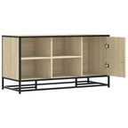 Schuhbank Sonoma-Eiche 100x40x53,5 cm Holzwerkstoff und Metall