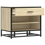 Schuhbank Sonoma-Eiche 60x40x53,5 cm Holzwerkstoff und Metall