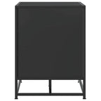 Schuhbank Schwarz 80x40x53,5 cm Holzwerkstoff und Metall
