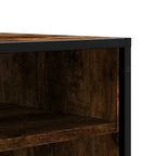 Schuhbank Räuchereiche 84x40x53,5 cm Holzwerkstoff und Metall