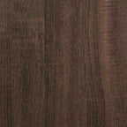 Badschrank Braun Eichen-Optik 35x37,5x100 cm Holzwerkstoff