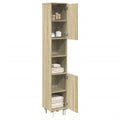 Badschrank Sonoma-Eiche 30,5x30x179 cm Holzwerkstoff