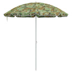 Strandparasol Tarnung 206 x 206 x 212 cm Polyester und Metall