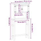 Waschmaschinenschrank Corona Massivholz Kiefer