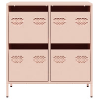 Sideboard Rosa 68x39x73,5 cm Kaltgewalzter Stahl