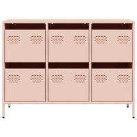 Sideboard Rosa 101,5x39x73,5 cm Kaltgewalzter Stahl