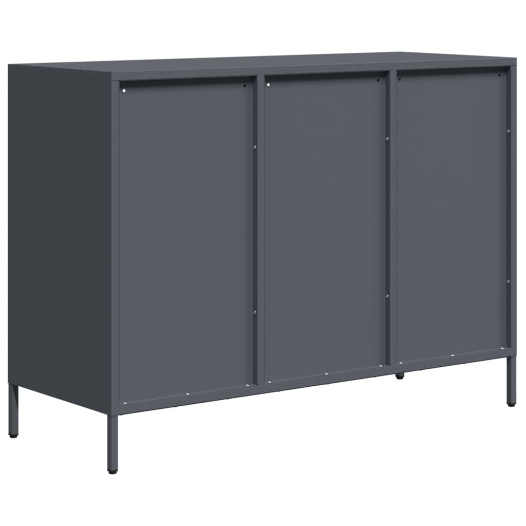 Sideboard Anthrazit 101,5x39x73,5 cm Kaltgewalzter Stahl