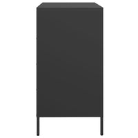 Sideboard Schwarz 68x39x73,5 cm Kaltgewalzter Stahl