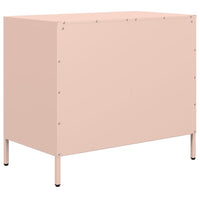 Sideboard Rosa 68x39x58,5 cm Kaltgewalzter Stahl