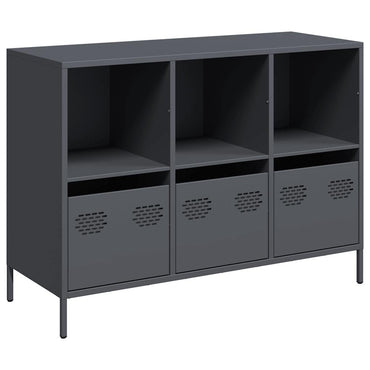 Sideboard Anthrazit 101,5x39x73,5 cm Kaltgewalzter Stahl