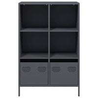 Highboard Anthrazit 68x39x103,5 cm Stahl