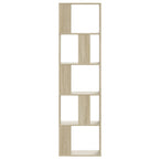 Bücherregal 5 Böden Sonoma-Eiche 45x23,5x162,5 cm Holzwerkstoff