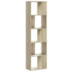 Bücherregal 5 Böden Sonoma-Eiche 45x23,5x162,5 cm Holzwerkstoff