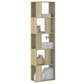Bücherregal 5 Böden Sonoma-Eiche 45x23,5x162,5 cm Holzwerkstoff