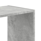Bücherregal Betongrau 102x32x102 cm Holzwerkstoff