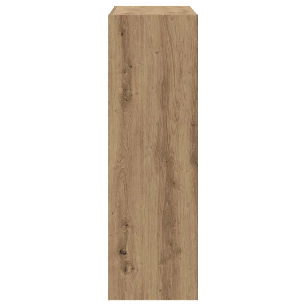 Bücherregal Artisan-Eiche 102x32x102 cm Holzwerkstoff