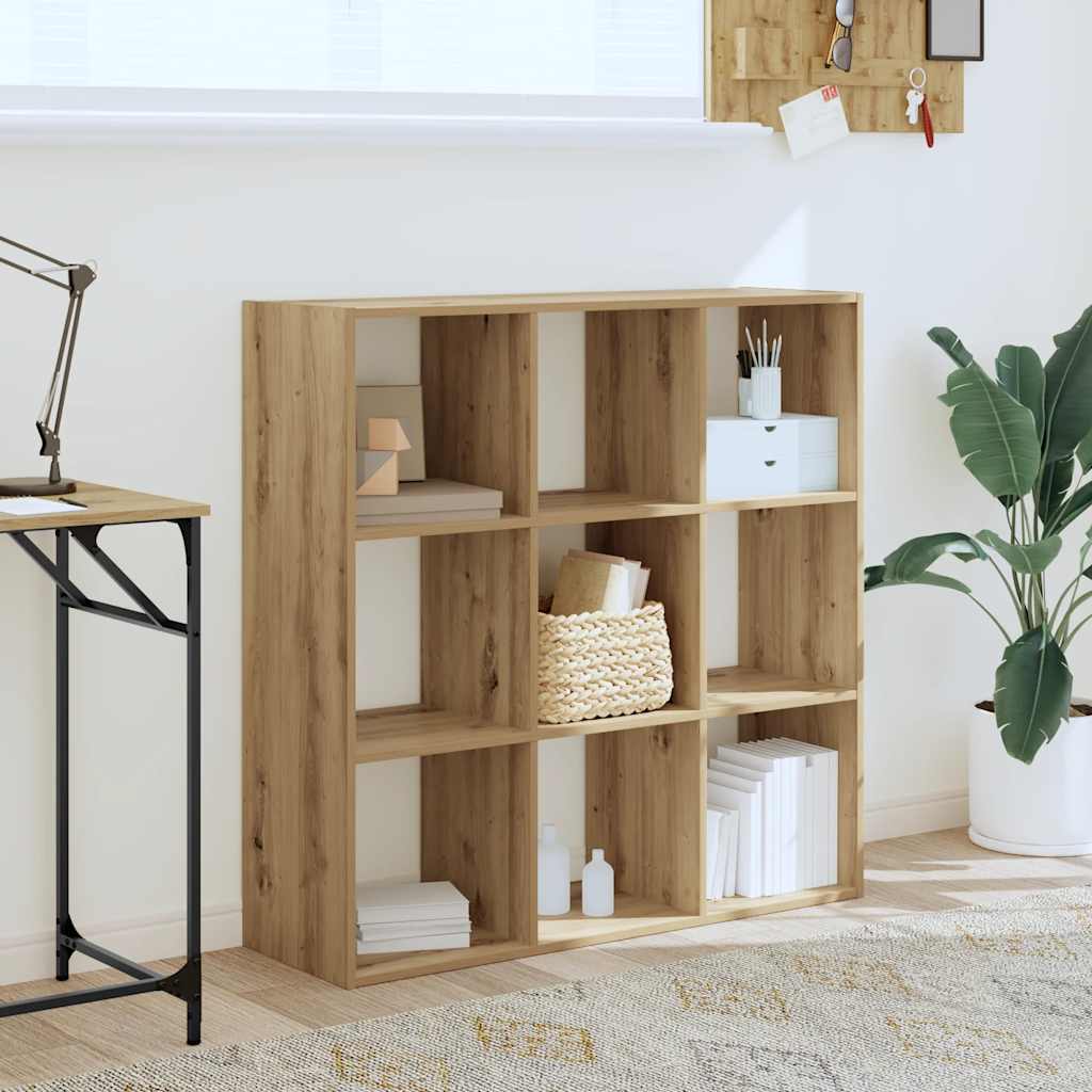 Bücherregal Artisan-Eiche 102x32x102 cm Holzwerkstoff