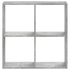 Bücherregal Betongrau 68,5x32x68,5 cm Holzwerkstoff