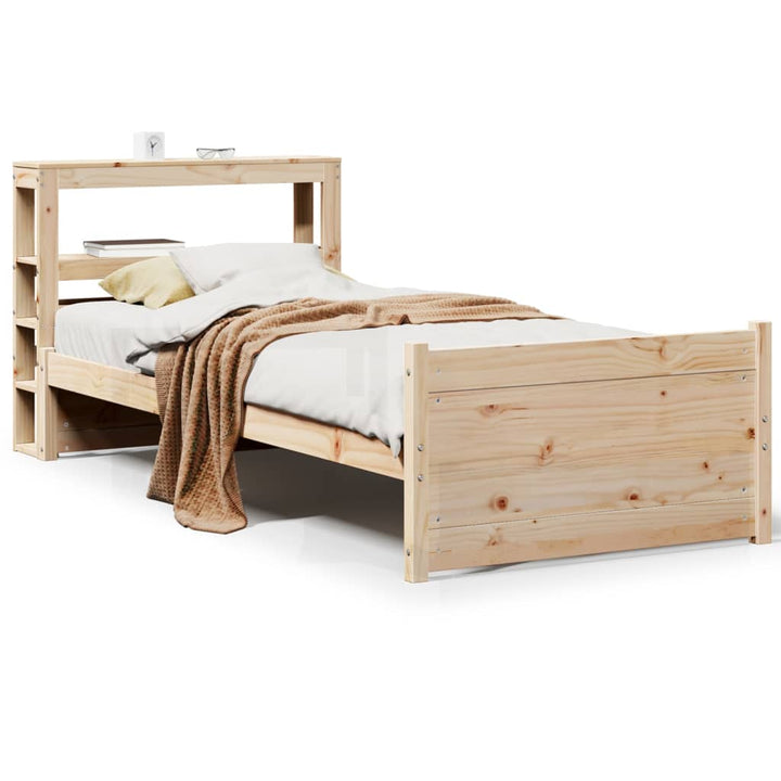 Bettgestell mit Kopfteil ohne Matratze 90x200 cm