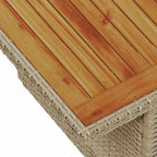 Garten Essgruppe mit Kissen 9 pcs Beige und Grau