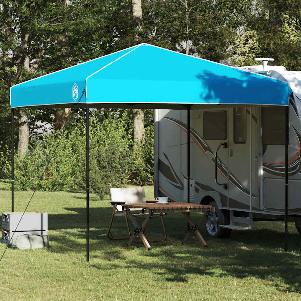Pavillon-Zelt Blau 243 x 243 x 251 cm Stoff