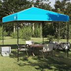 Pavillon-Zelt Blau 243 x 243 x 251 cm Stoff