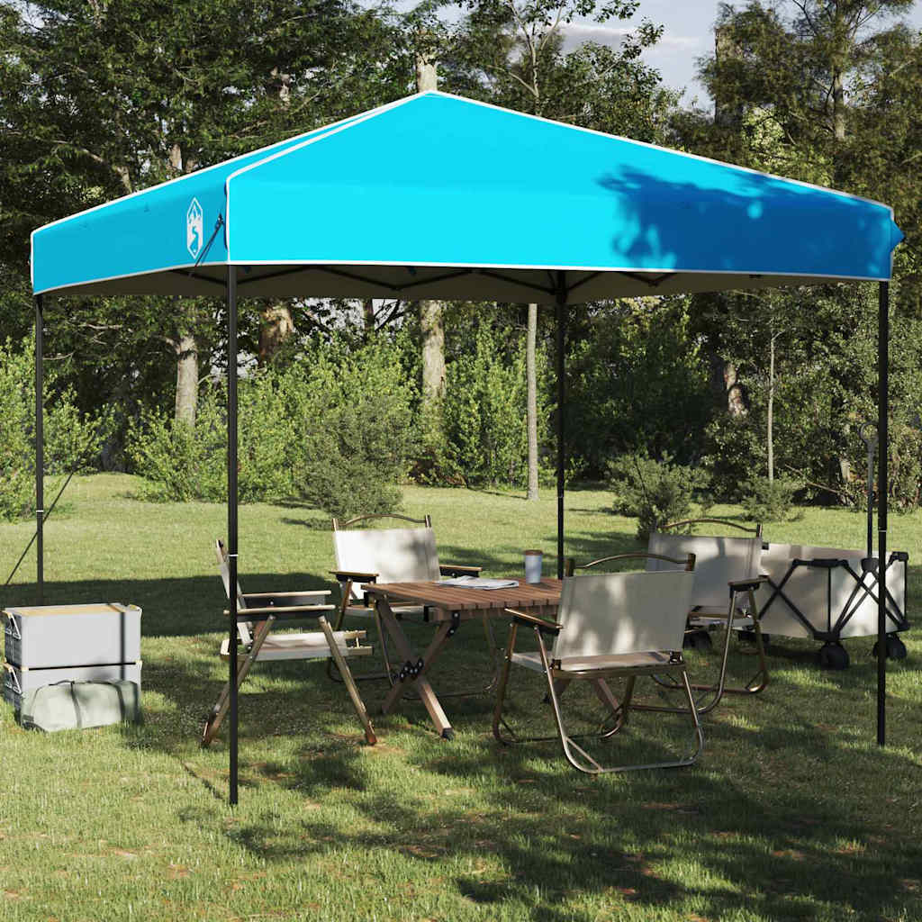 Pavillon-Zelt Blau 243 x 243 x 251 cm Stoff