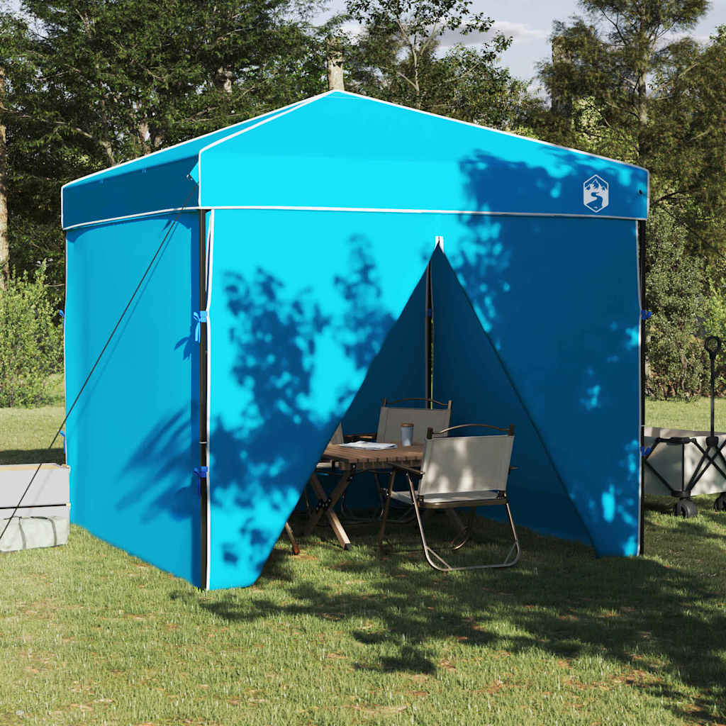Pavillon-Zelt Blau 243 x 243 x 251 cm Stoff