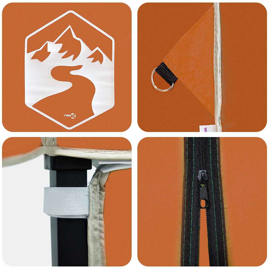 Pavillon-Zelt Orange 243 x 243 x 251 cm Stoff