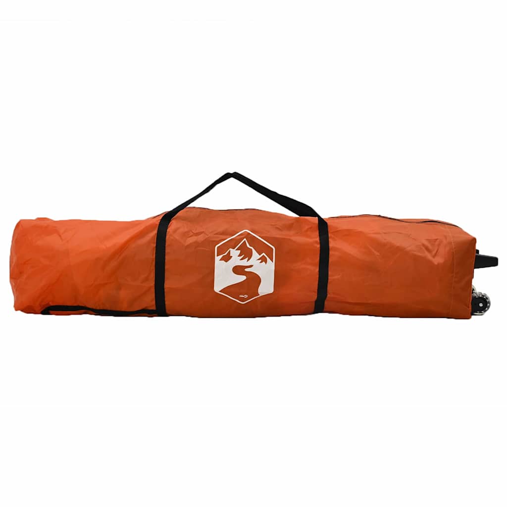 Pavillon-Zelt Orange 395 x 395 x 251 cm Stoff