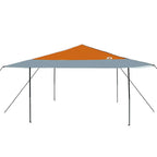 Pavillon-Zelt Orange 395 x 395 x 251 cm Stoff