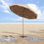 Garten-Sonnenschirm Natur 160 x 160 x 196 cm