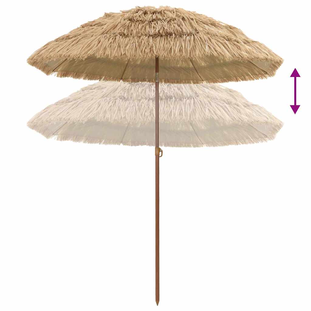Garten-Sonnenschirm Natur 160 x 160 x 196 cm