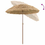 Garten-Sonnenschirm Natur 160 x 160 x 196 cm
