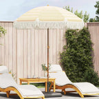Strandparasol Gelb und Weiß 160 x 160 x 196 cm