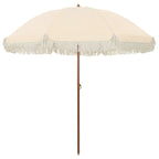 Strandparasol Gelb und Weiß 205 x 205 x 210 cm