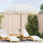 Strandparasol Grau und Weiß 205 x 205 x 210 cm