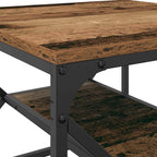 Couchtisch Altholz 51 x 50 x 40 cm Ingenieure Holz und Stahl