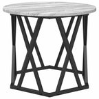 Beistelltisch 2 pcs Graues Sonoma Ingenieure Holz und Stahl