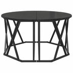 Couchtisch Schwarz Eichen-Optik 80 x 80 x 42 cm