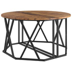 Couchtisch Altholz 80 x 80 x 42 cm Ingenieure Holz und Stahl